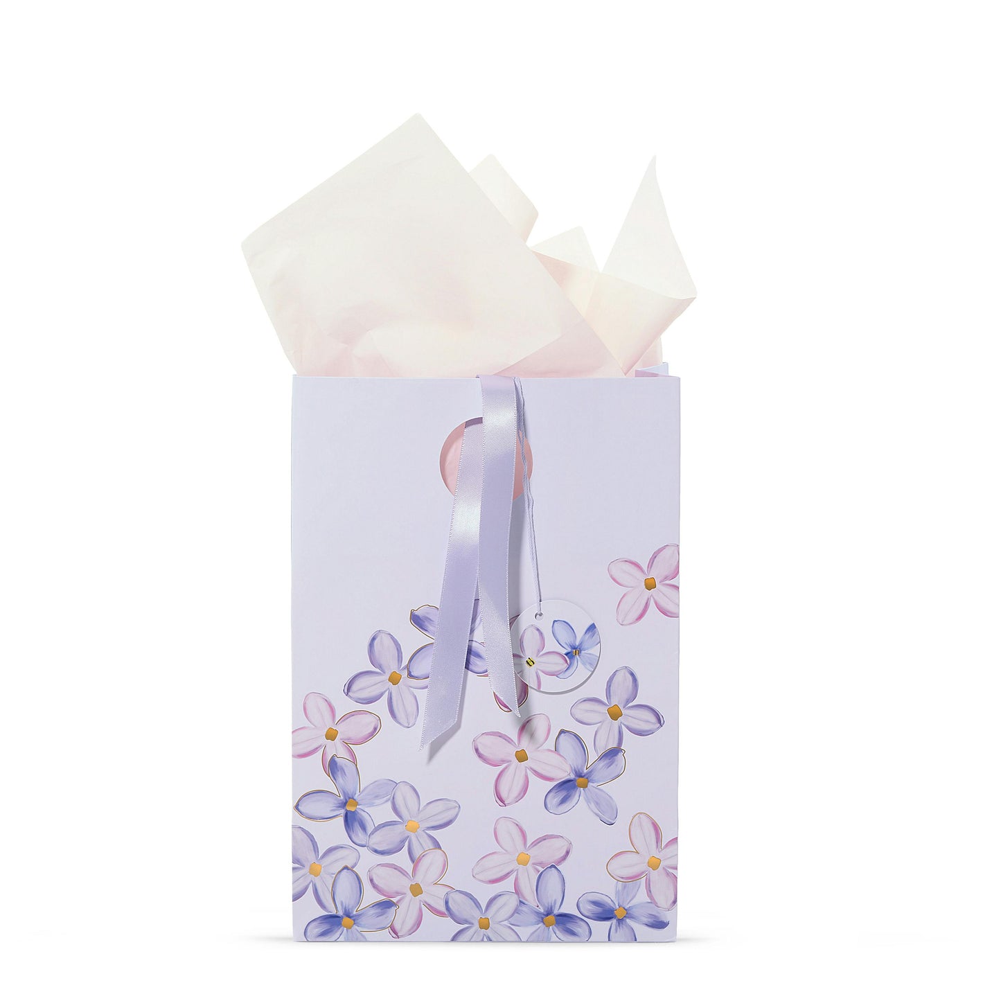 Purple Lilac Floral Gift Bag - QGT5