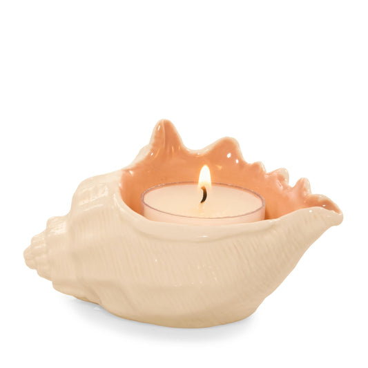 Seashell Tea Light Candle Holder - 0F3N