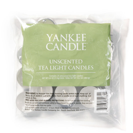 Unscented Tea Light Candles - YHWD