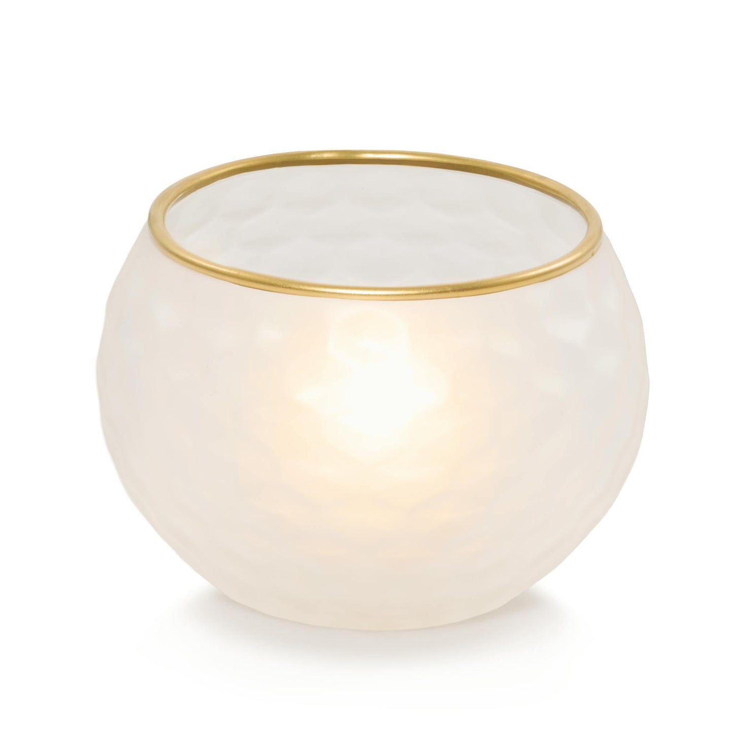 Frosted Honeycomb Tea Light Candle Holder - G6FT